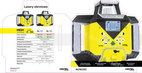 NIVEL SYSTEM NIWELATOR LASEROWY NL720G DIGITAL NIVEL SYSTEM NIWELATOR LASEROWY NL720G DIGITAL