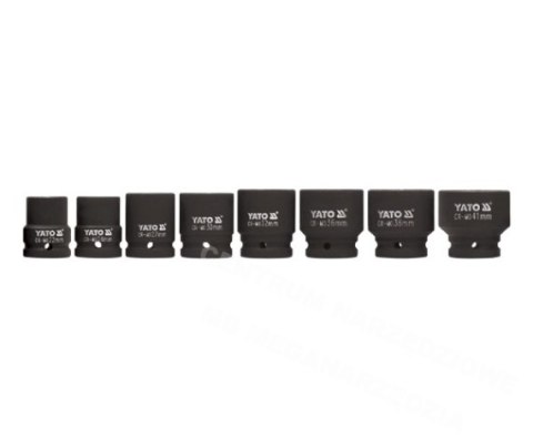 YATO NASADKI UDAROWE 3/4" 8 elem. 22-41mm 1115 YATO NASADKI UDAROWE 3/4" 8 elem. 22-41mm 1115
