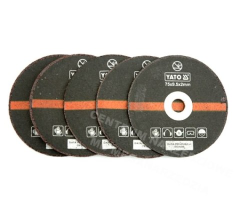 YATO TARCZA METAL 75mm KOMPLET 5szt. DO PRZECINARKI PNEUMATYCZNEJ 0994 YATO TARCZA METAL 75mm KOMPLET 5szt. DO PRZECINARKI PNEUMATYCZNEJ 0994