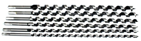 ZESTAW WIERTEŁ 6sz ŚWIDRY DO DREWNA 460mm 6-25mm ZESTAW WIERTEŁ 6sz ŚWIDRY DO DREWNA 460mm 6-25mm