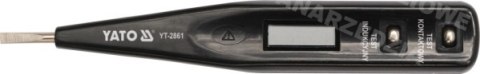 YATO PRÓBNIK NAPIĘCIA 12-250V LCD 2861 YATO PRÓBNIK NAPIĘCIA 12-250V LCD 2861
