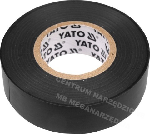 YATO TAŚMA IZOLACYJNA 19mmx20m CZARNA 8165 YATO TAŚMA IZOLACYJNA 19mmx20m CZARNA 8165