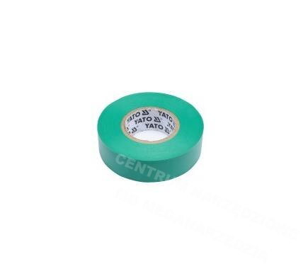 YATO TAŚMA ELEKTOIZOLACJNA 19mm x 20m ZIELONA YATO TAŚMA ELEKTOIZOLACJNA 19mm x 20m ZIELONA