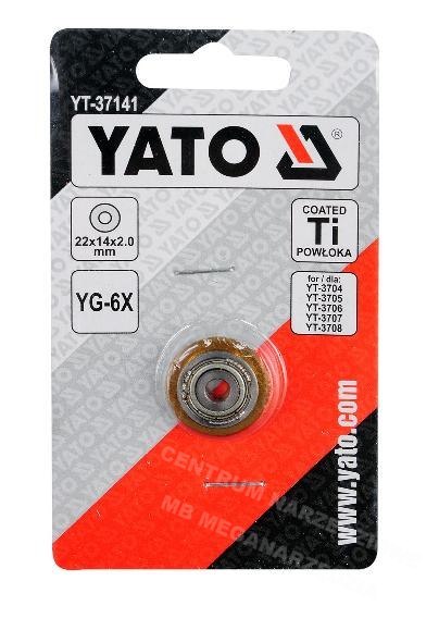 YATO Kółko wymienne 22x11x2mm 37141 do przyrządu glazurniczego YATO Kółko wymienne 22x11x2mm 37141 do przyrządu glazurniczego