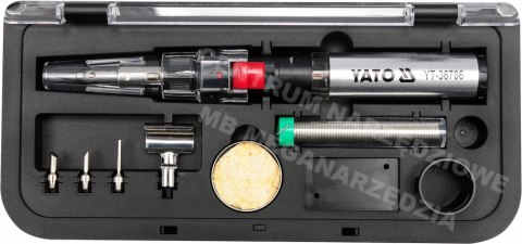 YATO LUTOWNICA GAZOWA 3w1 + AKCESORIA 36706 YATO LUTOWNICA GAZOWA 3w1 + AKCESORIA 36706