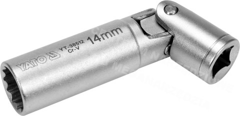 YATO NASADKA DO ŚWIEC 3/8"*14mm PT UNIWERSALNA YATO NASADKA DO ŚWIEC 3/8"*14mm PT UNIWERSALNA