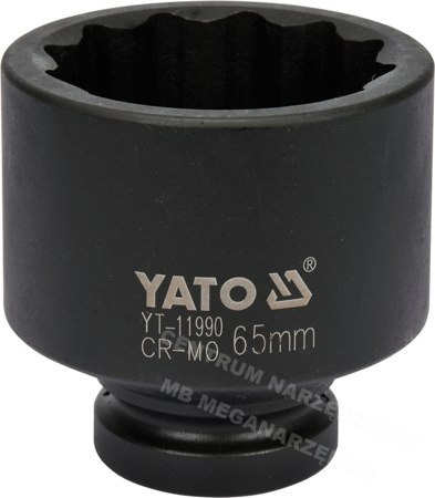 YATO NASADKA UDAROWA 1" 12 KĄTNA 65mm DO PIAST YATO NASADKA UDAROWA 1" 12 KĄTNA 65mm DO PIAST