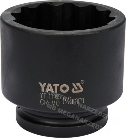 YATO NASADKA UDAROWA 1" 12 KĄTNA 80mm DO PIAST YATO NASADKA UDAROWA 1" 12 KĄTNA 80mm DO PIAST