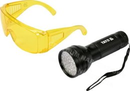 YATO LATARKA UV 51 LED + OKULARY