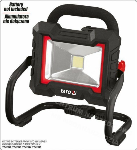 YATO Reflektor Led 18v 1600lm 20w Bez Akumulatora I ŁAdowarki