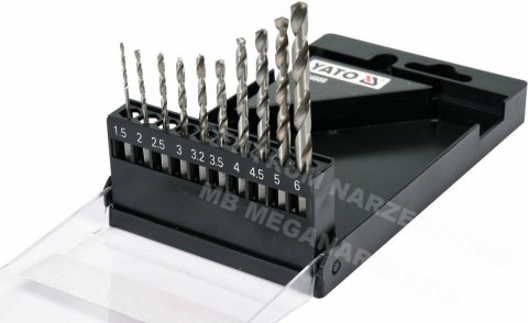 YATO ZESTAW WIERTEŁ DO METALU HSS 6542 10szt.HEX YATO ZESTAW WIERTEŁ DO METALU HSS 6542 10szt.HEX