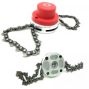 MOWER HEAD M10x1.25 WITH SPOOL CHAIN