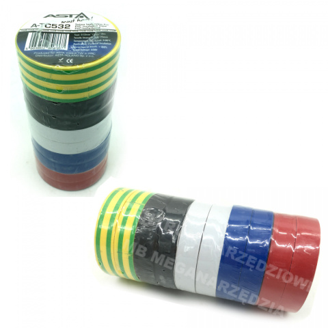 INSULATING TAPE 10mm 10pcs. INSULATION COLOR STRONG