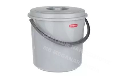 CURVER wiadro 10L z pokrywką szare CURVER wiadro 10L z pokrywką szare