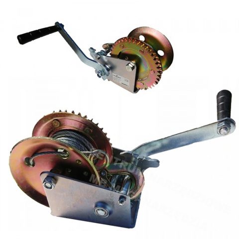 CRANK ROPE WINCH 1200lb MANUAL WINCH