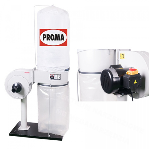 PROMA Pochłaniacz pyłu wiórów 750W 70L OP-750 PROMA Pochłaniacz pyłu wiórów 750W 70L OP-750
