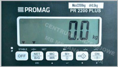 WÓZEK PALETOWY Z WAGĄ PROMAG PR 2200/1155 G/PT