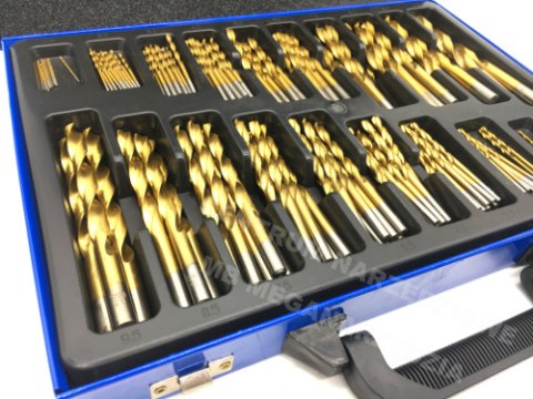 ZESTAW WIERTEŁ DO METALU 1-10mm 170szt TYTANOWE ZESTAW WIERTEŁ DO METALU 1-10mm 170szt TYTANOWE