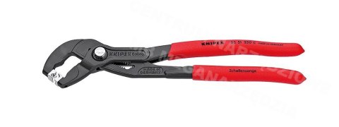 KNIPEX SZCZYPCE NASTAWNE 250mm DO OPASEK ZACISKOWYCH TYPU CLICK