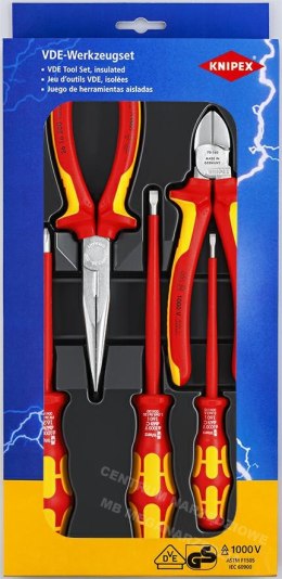 KNIPEX ZESTAW NARZĘDZI VDE 5szt.