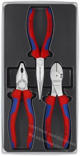 KNIPEX ZESTAW SZCZYPIEC DO PRAC SERWISOWYCH 3szt. 0305180/2615200/7405180