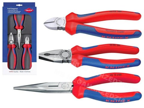KNIPEX ZESTAW SZCZYPIEC DO PRAC SERWISOWYCH 3szt.