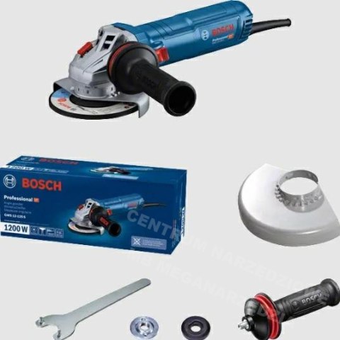 BOSCH Szlifierka kątowa 125mm 1200W GWS 12-125 S BOSCH Szlifierka kątowa 125mm 1200W GWS 12-125 S