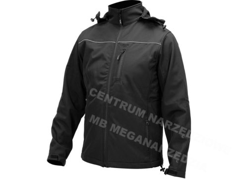 YATO kurtka softshell z kapturem czarna rozm. S YATO kurtka softshell z kapturem czarna rozm. S