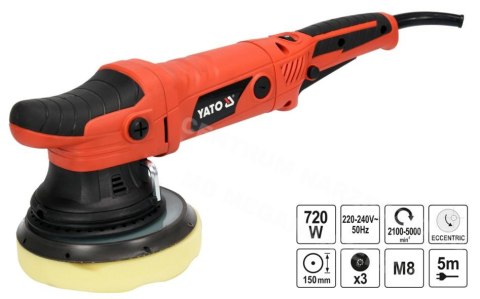 YATO Polerka 750W 150mm mimośrodowa YATO Polerka 750W 150mm mimośrodowa