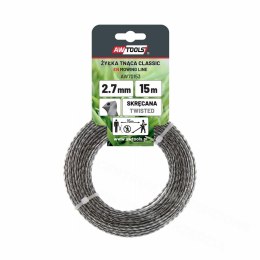 AWTOOLS ŻYŁKA TNĄCA CLASSIC 2,4x15m/SKRĘCANA
