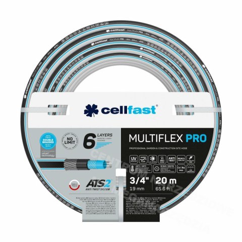 CELLFAST WĄŻ OGRODOWY MULTIFLEX PRO ATS2 1" 20m