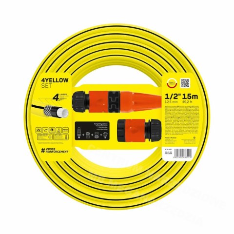 CELLFAST ZESTAW ZRASZAJĄCY YELLOW ROZMIAR: 1/2" DŁUGOŚĆ: 15m CELLFAST ZESTAW ZRASZAJĄCY YELLOW ROZMIAR: 1/2" DŁUGOŚĆ: 15m