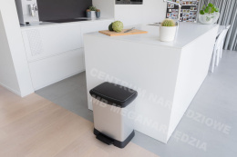 CURVER KOSZ NA ŚMIECI DECO BIN 30L /IML METALIZOWANY