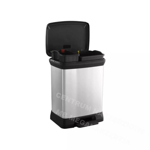 CURVER KOSZ NA ŚMIECI Z PEDAŁEM DECO BIN 10+18L /IML METALIZOWANY CURVER KOSZ NA ŚMIECI Z PEDAŁEM DECO BIN 10+18L /IML METALIZOWANY