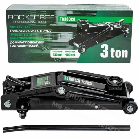 ROCKFORCE Dźwignik "ŻABA" 3T (135-400mm) ROCKFORCE Dźwignik "ŻABA" 3T (135-400mm)