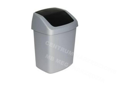 CURVER KOSZ NA ŚMIECI 15L /CIEMNOSZARY/ SREBRNY