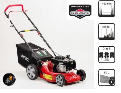 NAC KOSIARKA SPALINOWA BEZ NAPĘDU 46cm BRIGGS & STRATTON 125cc LP46-450E-H NAC KOSIARKA SPALINOWA BEZ NAPĘDU 46cm BRIGGS & STRATTON 125cc LP46-450E-H