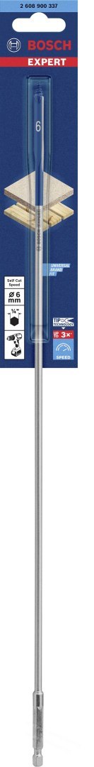 BOSCH WIERTŁO ŁOPATKOWE 6mm x 400mm SELFCUT EXPERT BOSCH WIERTŁO ŁOPATKOWE 6mm x 400mm SELFCUT EXPERT