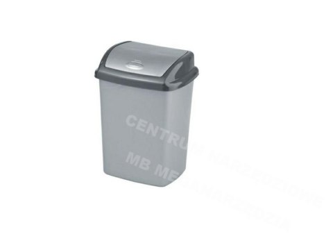 CURVER KOSZ UCHYLNY "DOMINIK" 25L /SREBRNY/ GRAFITOWY CURVER KOSZ UCHYLNY "DOMINIK" 25L /SREBRNY/ GRAFITOWY