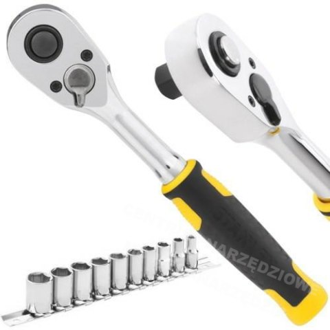 STANLEY ZESTAW GRZECHOTKA 1/4" I AKCESORIA 11SZT. 72T STANLEY ZESTAW GRZECHOTKA 1/4" I AKCESORIA 11SZT. 72T