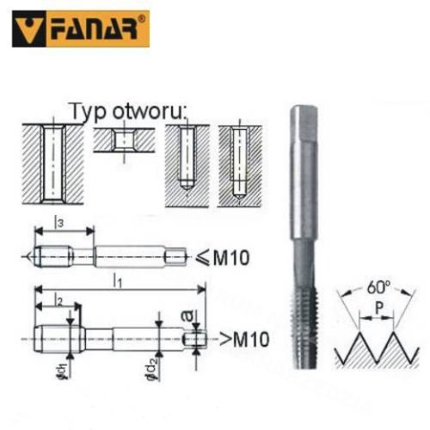 FANAR GWINTOWNIKI RĘCZNE 2-SZTUKOWE NGMM/2 8.00x 1.25 HSS FANAR GWINTOWNIKI RĘCZNE 2-SZTUKOWE NGMM/2 8.00x 1.25 HSS
