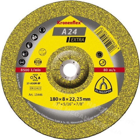 TARCZA DO METALU 230x6 T27 A24Ex 13447 TARCZA DO METALU 230x6 T27 A24Ex 13447