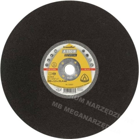 KLINGSPOR Tarcza Do Cięcia Metalu 350mm x 3,0mm x 25,4mm A930N Supra KLINGSPOR Tarcza Do Cięcia Metalu 350mm x 3,0mm x 25,4mm A930N Supra