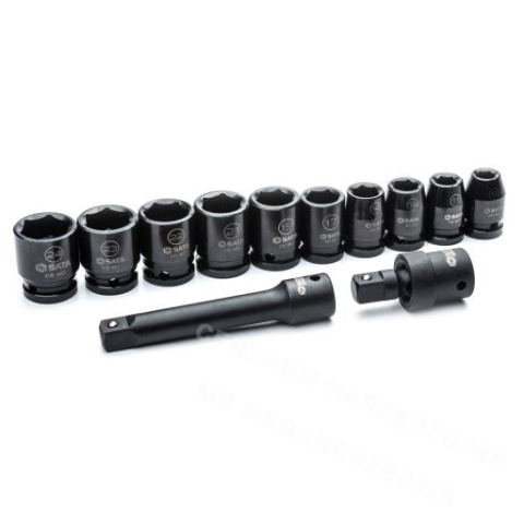 SATA Komplet nasadek udarowych 12 sztuk 1/2" SATA Komplet nasadek udarowych 12 sztuk 1/2"