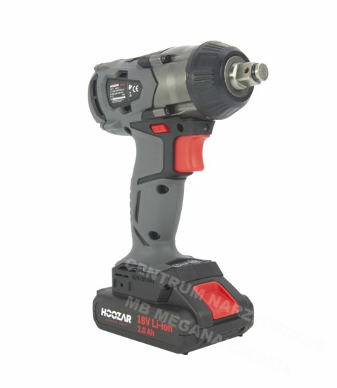 HOOZAR Klucz udarowy bezszczotkowy 1/2" 18V 1x Akumulator 2.0Ah 350 Nm IW10BL HOOZAR Klucz udarowy bezszczotkowy 1/2" 18V 1x Akumulator 2.0Ah 350 Nm IW10BL