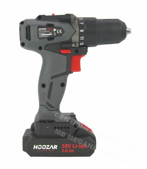 HOOZAR WKRĘTARKA BEZSZCZOTKOWA 18V 2x2.0Ah 45 N.m. CD20BL HOOZAR WKRĘTARKA BEZSZCZOTKOWA 18V 2x2.0Ah 45 N.m. CD20BL
