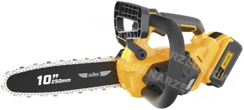 ADLER Chainsaw 10" AKU-6200P/20V-4Ah cordless