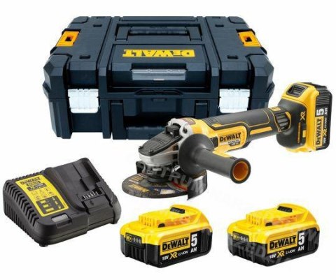 DEWALT Szlifierka kątowa 18V DCG405P3 3x5,0Ah DEWALT Szlifierka kątowa 18V DCG405P3 3x5,0Ah