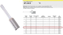 KLINGSPOR FREZ DO METALU HF 100 B FI=6,0x18mm TRZPIEŃ 6mm TYP ZYAS, WALCOWY