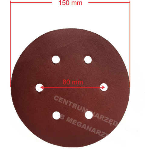VELCRO DISC 150MM P60 HOLES VELCRO DISC 150MM P60 HOLES